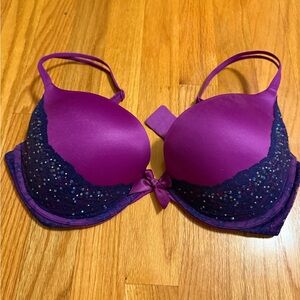 Victoria's Secret Vibrant Purple Sequin Bra